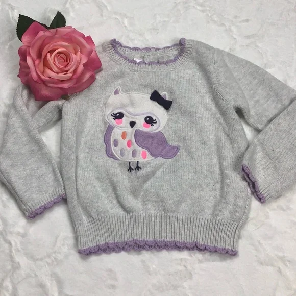 Gymboree Gray Owl Sweater size 2T - Picture 9 of 9